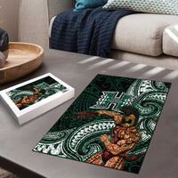 Hawaii Ikaika Warrior Football Puzzle Polynesian Tribal Tattoo LT05 - Polynesian Pride