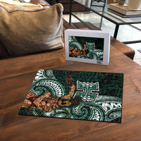 Hawaii Ikaika Warrior Football Puzzle Polynesian Tribal Tattoo LT05 - Polynesian Pride