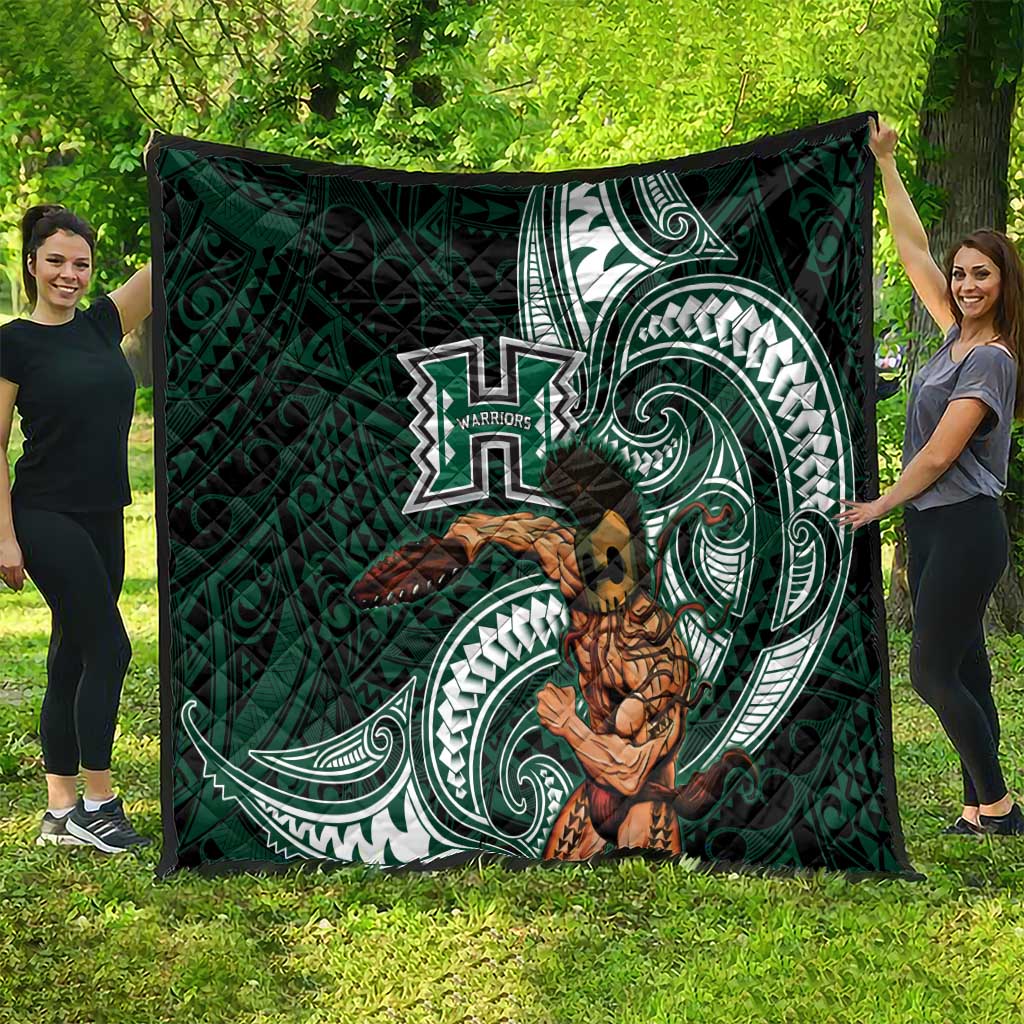 Hawaii Ikaika Warrior Football Quilt Polynesian Tribal Tattoo LT05 - Polynesian Pride