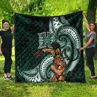 Hawaii Ikaika Warrior Football Quilt Polynesian Tribal Tattoo LT05 - Polynesian Pride