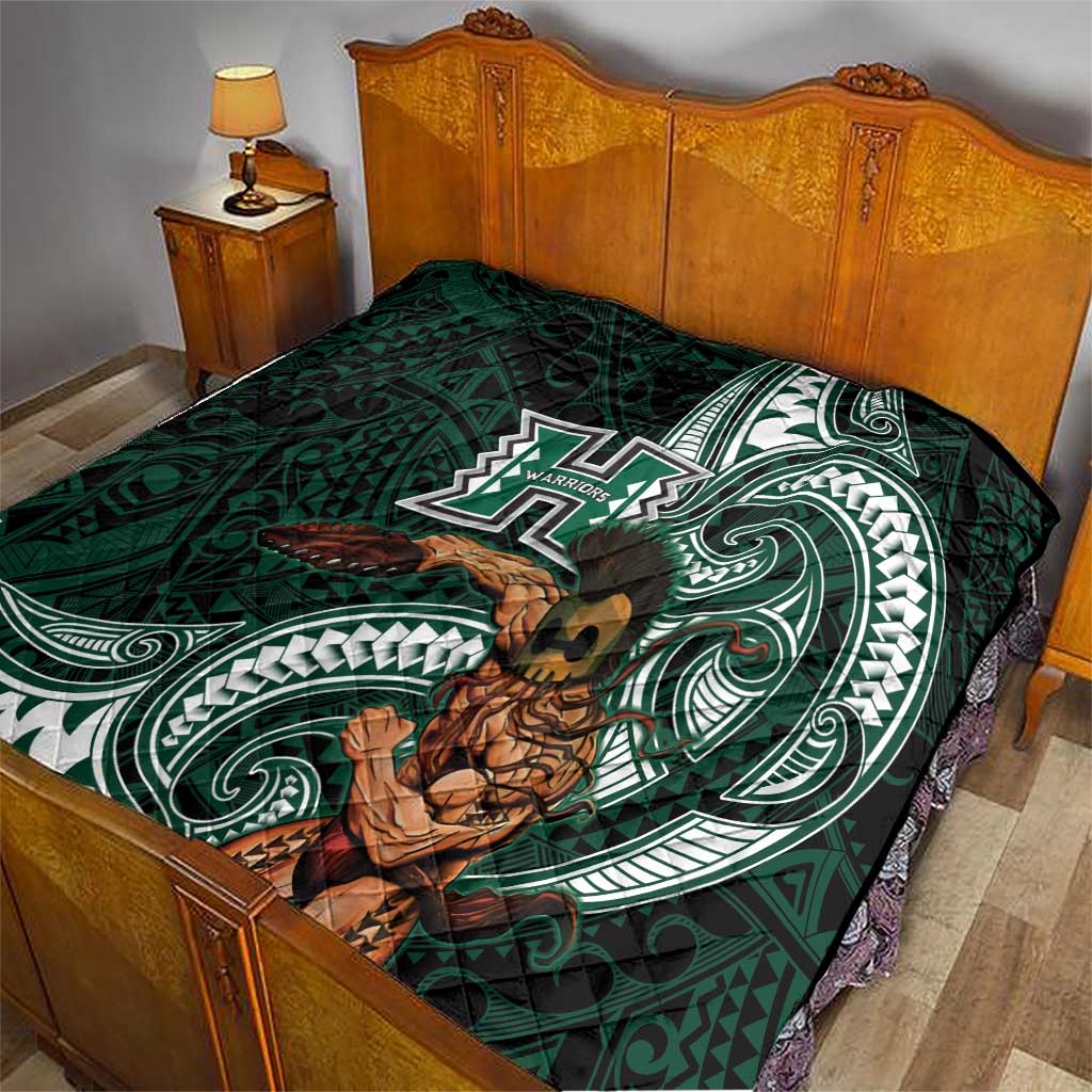 Hawaii Ikaika Warrior Football Quilt Polynesian Tribal Tattoo LT05 - Polynesian Pride