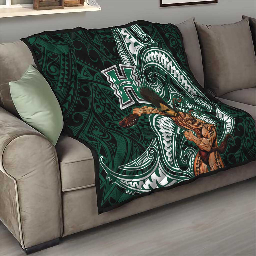 Hawaii Ikaika Warrior Football Quilt Polynesian Tribal Tattoo LT05 - Polynesian Pride