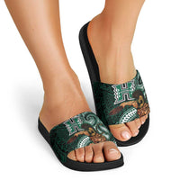 Hawaii Ikaika Warrior Football Slide Sandals Polynesian Tribal Tattoo LT05 - Polynesian Pride