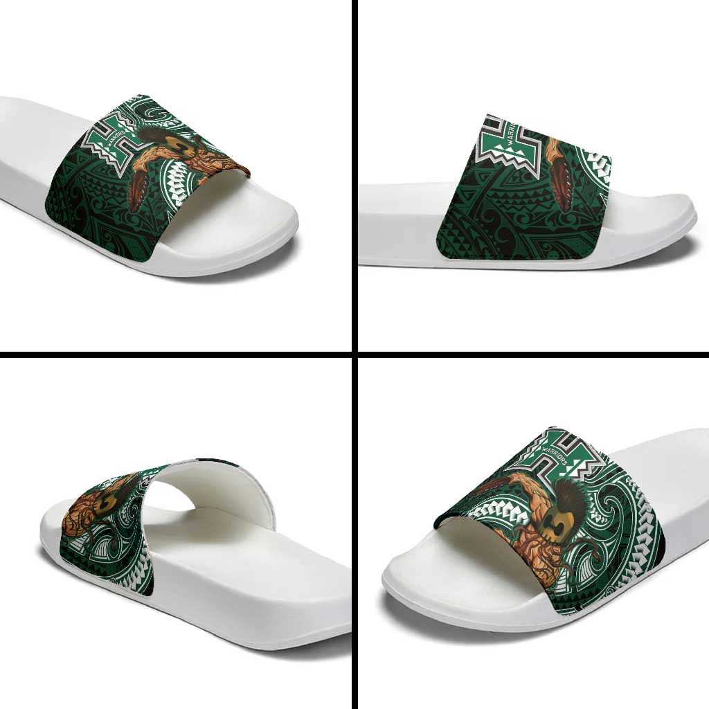 Hawaii Ikaika Warrior Football Slide Sandals Polynesian Tribal Tattoo LT05 - Polynesian Pride