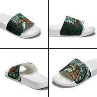Hawaii Ikaika Warrior Football Slide Sandals Polynesian Tribal Tattoo LT05 - Polynesian Pride