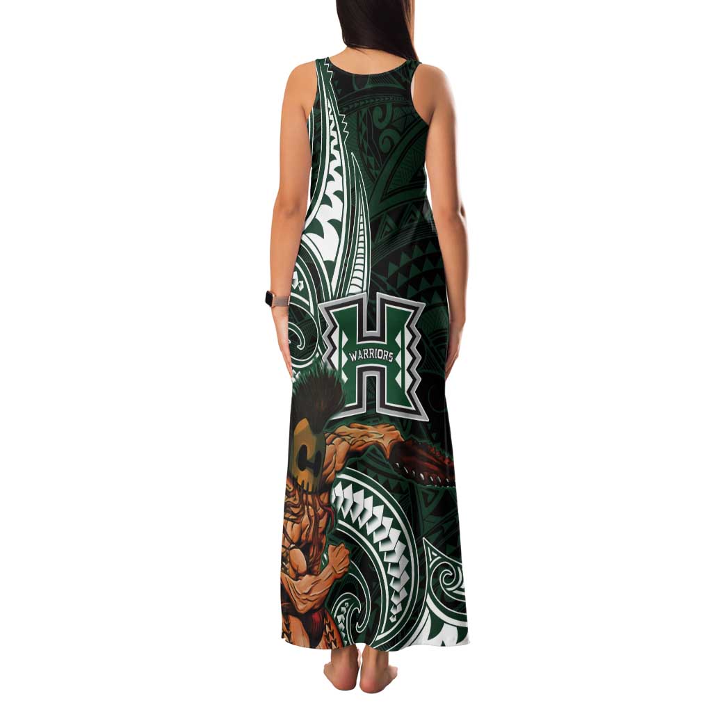 Hawaii Ikaika Warrior Football Tank Maxi Dress Polynesian Tribal Tattoo - Polynesian Pride