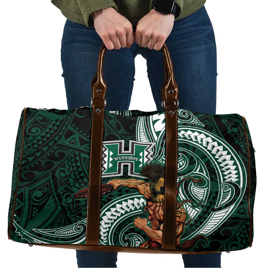 Hawaii Ikaika Warrior Football Travel Bag Polynesian Tribal Tattoo LT05 Black - Polynesian Pride