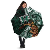 Hawaii Ikaika Warrior Football Umbrella Polynesian Tribal Tattoo LT05 - Polynesian Pride