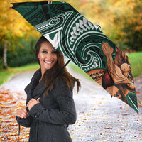 Hawaii Ikaika Warrior Football Umbrella Polynesian Tribal Tattoo LT05 - Polynesian Pride
