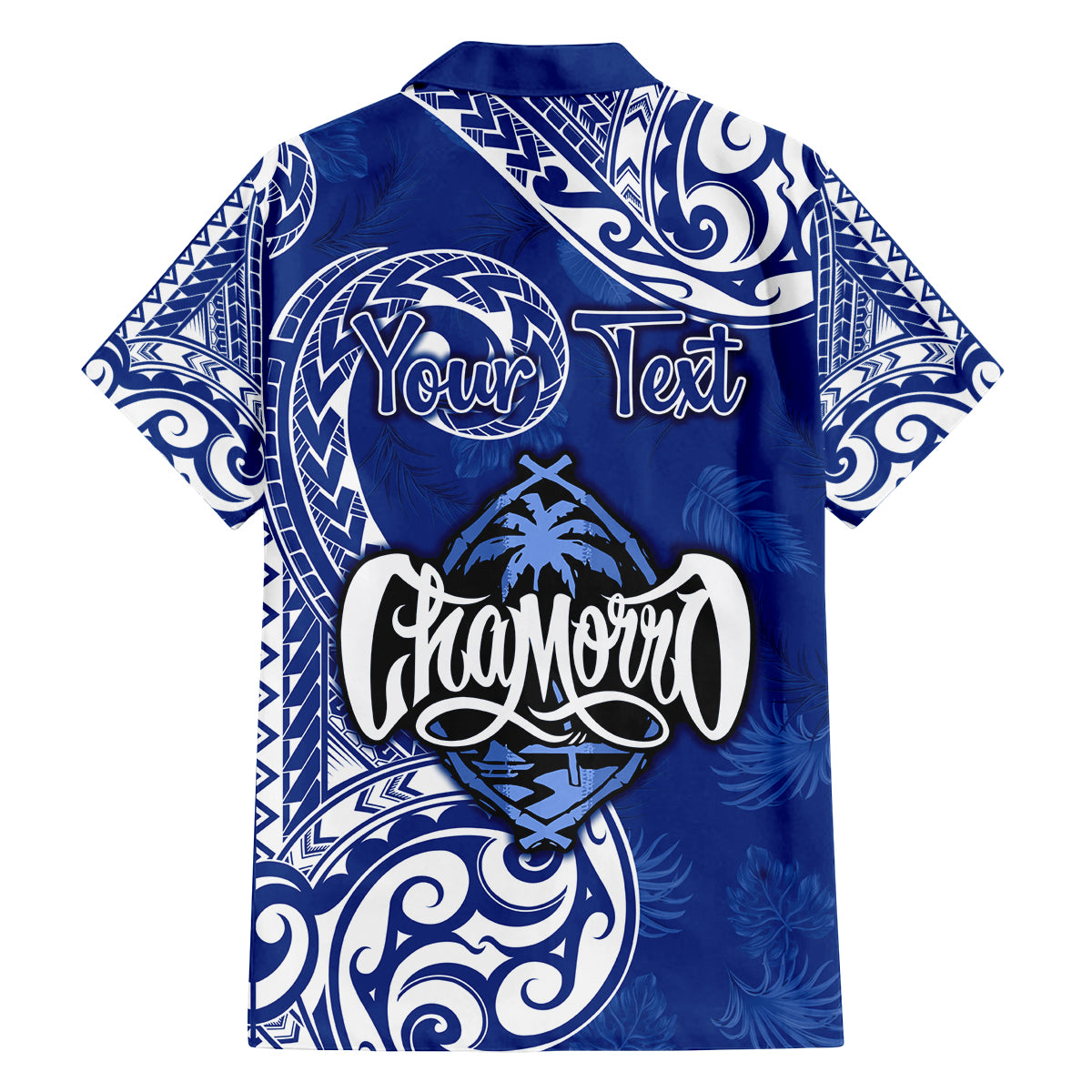 Personalised Hafa Adai Guam History and Chamorro Heritage Day Family Matching Tank Maxi Dress and Hawaiian Shirt Blue Latte Stone LT05 - Polynesian Pride