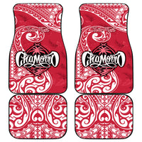 Personalised Hafa Adai Guam History and Chamorro Heritage Day Car Mats Red Latte Stone LT05 Red - Polynesian Pride