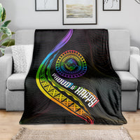 LGBT History Month Blanket Proud And Happy Polynesian Dolphin LT05 - Polynesian Pride