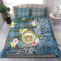 Hawaii State Bedding Set Tropical Flowers With Tartan Pattern LT05 - Polynesian Pride