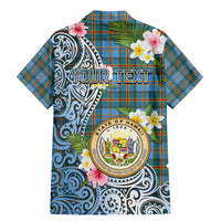 Personalised Hawaii State Family Matching Mermaid Dress and Hawaiian Shirt Tropical Flowers With Tartan Pattern LT05 - Polynesian Pride