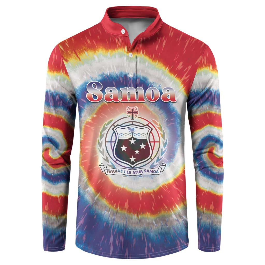 Samoa Button Sweatshirt Tie Dye Unique Style