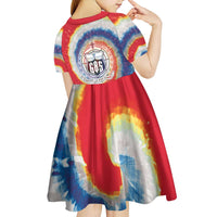 Samoa Kid Short Sleeve Dress Tie Dye Unique Style