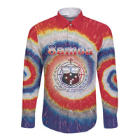 Samoa Long Sleeve Button Shirt Tie Dye Unique Style