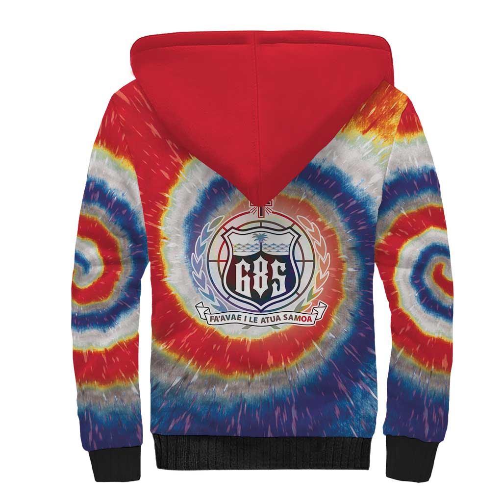 Samoa Sherpa Hoodie Tie Dye Unique Style