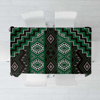 New Zealand Aotearoa Tablecloth Green Poutama With Taniko Pattern LT05