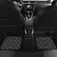 New Zealand Aotearoa Car Mats Black Poutama With Taniko Pattern LT05