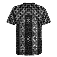 New Zealand Aotearoa Rugby Jersey Black Poutama With Taniko Pattern LT05
