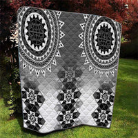 New Zealand Quilt Poutama Mix Gray Taniko Inspired Art LT05 - Polynesian Pride