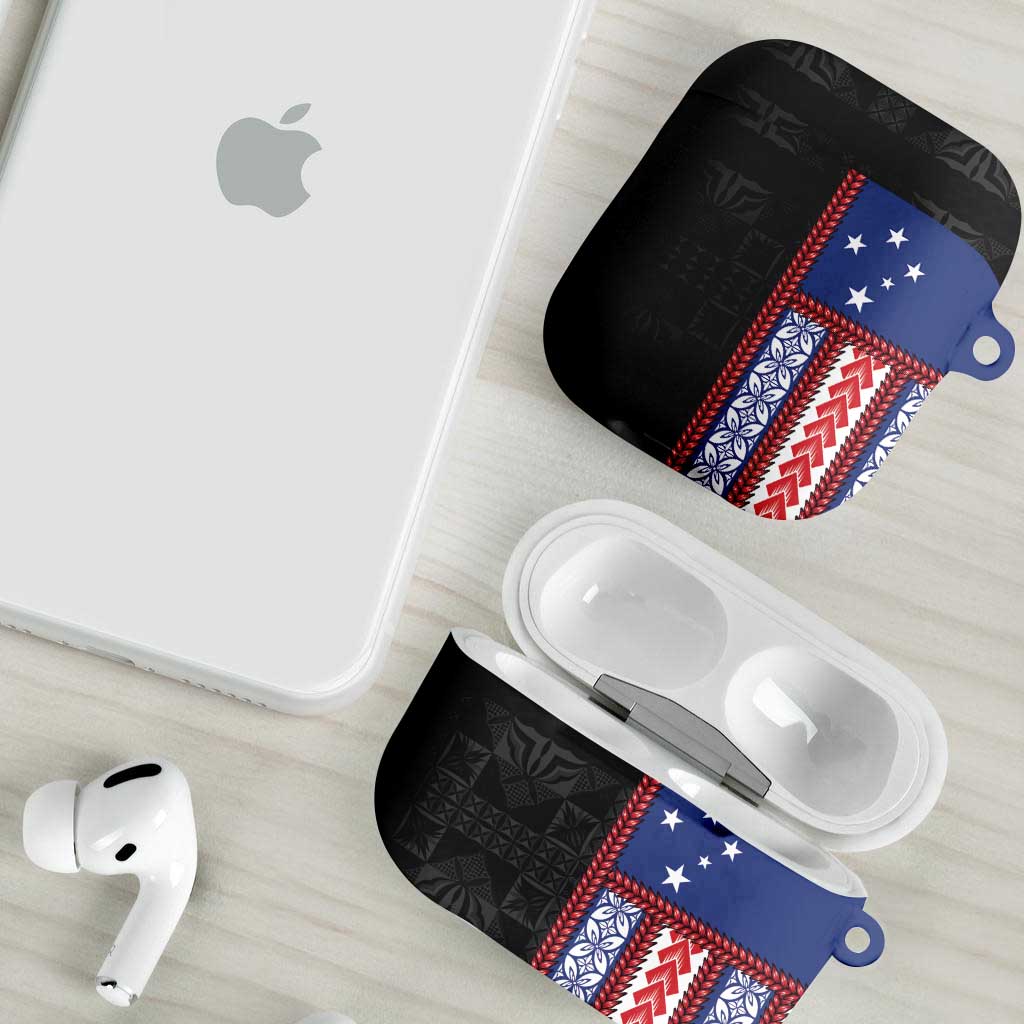 Samoa Flag AirPods Case Ula Fala With Samoan Siapo LT05 - Polynesian Pride