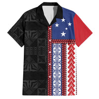 Samoa Flag Hawaiian Shirt Ula Fala With Samoan Siapo - Polynesian Pride