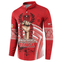 Custom Tonga Rugby Mate Ma'a Button Sweatshirt Tongan Pride Unique Style LT05 - Polynesian Pride