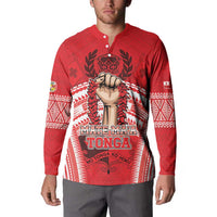Custom Tonga Rugby Mate Ma'a Button Sweatshirt Tongan Pride Unique Style LT05 - Polynesian Pride