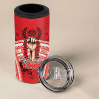 Custom Tonga Rugby Mate Ma'a 4 in 1 Can Cooler Tumbler Tongan Pride Unique Style LT05 - Polynesian Pride