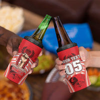 Custom Tonga Rugby Mate Ma'a 4 in 1 Can Cooler Tumbler Tongan Pride Unique Style LT05 - Polynesian Pride