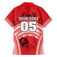 Custom Tonga Rugby Mate Ma'a Family Matching Off The Shoulder Long Sleeve Dress and Hawaiian Shirt Tongan Pride Unique Style - Polynesian Pride