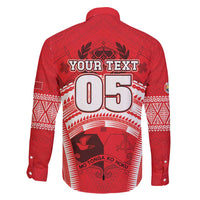 Custom Tonga Rugby Mate Ma'a Family Matching Off Shoulder Short Dress and Hawaiian Shirt Tongan Pride Unique Style - Polynesian Pride