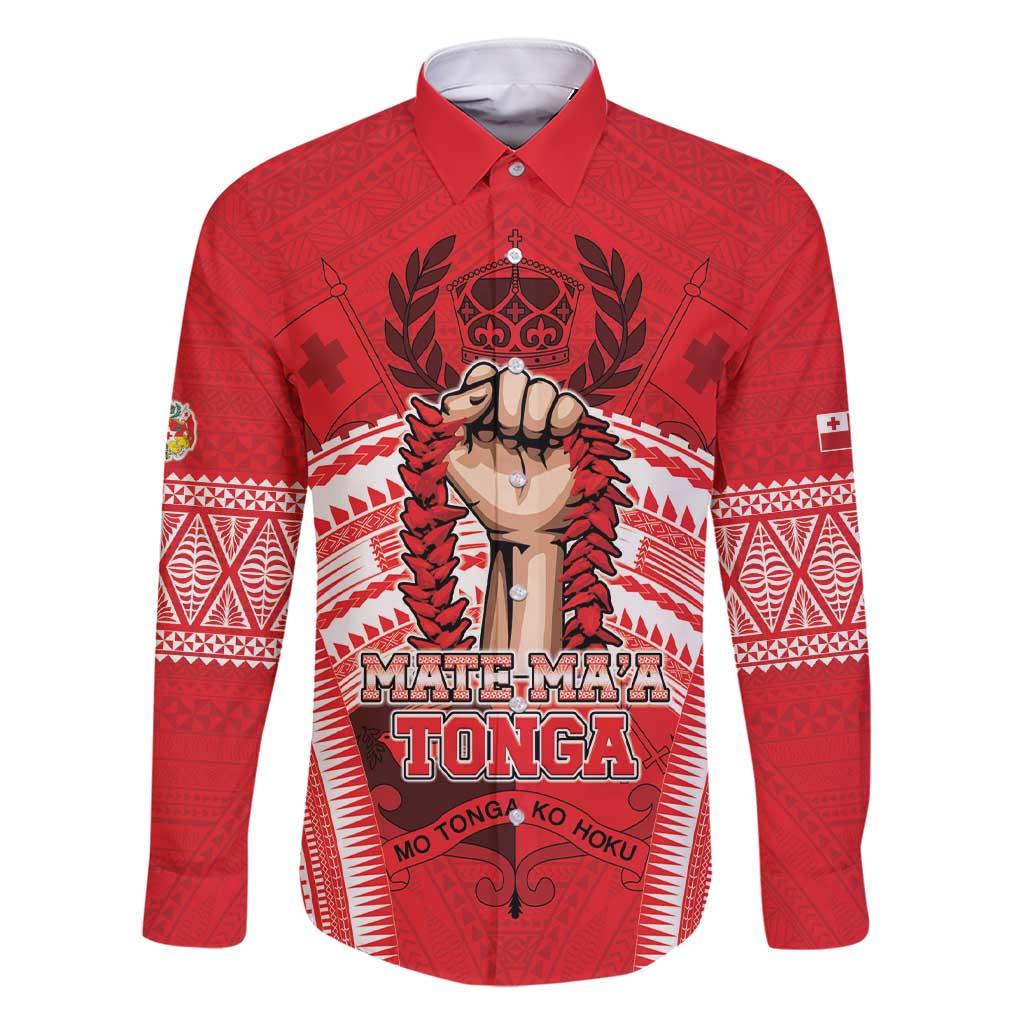 Custom Tonga Rugby Mate Ma'a Family Matching Short Sleeve Bodycon Dress and Hawaiian Shirt Tongan Pride Unique Style - Polynesian Pride