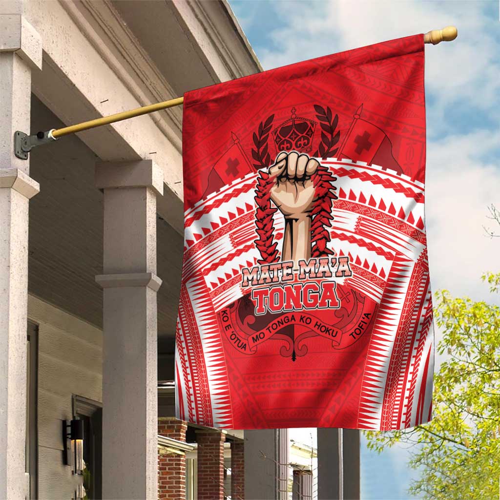 Tonga Rugby Mate Ma'a Garden Flag Tongan Pride Unique Style LT05 House Flag Red - Polynesian Pride