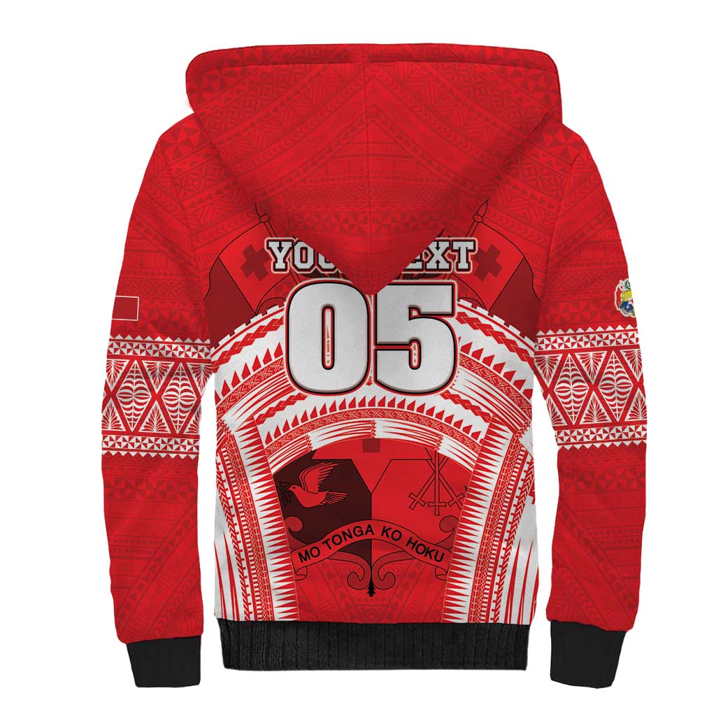Custom Tonga Rugby Mate Ma'a Sherpa Hoodie Tongan Pride Unique Style LT05 - Polynesian Pride