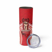 Custom Tonga Rugby Mate Ma'a Skinny Tumbler Tongan Pride Unique Style LT05 - Polynesian Pride