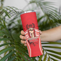 Custom Tonga Rugby Mate Ma'a Skinny Tumbler Tongan Pride Unique Style LT05 - Polynesian Pride