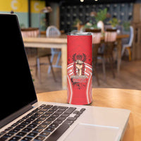 Custom Tonga Rugby Mate Ma'a Skinny Tumbler Tongan Pride Unique Style LT05 - Polynesian Pride