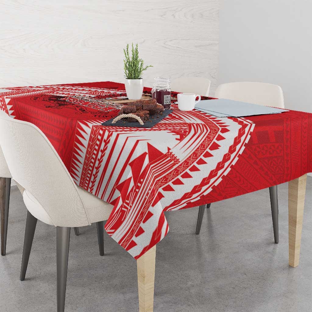 Tonga Rugby Mate Ma'a Tablecloth Tongan Pride Unique Style LT05 - Polynesian Pride