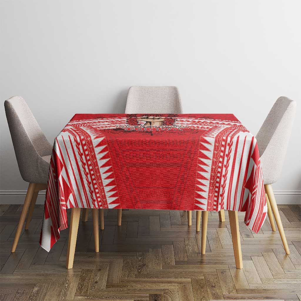 Tonga Rugby Mate Ma'a Tablecloth Tongan Pride Unique Style LT05 - Polynesian Pride