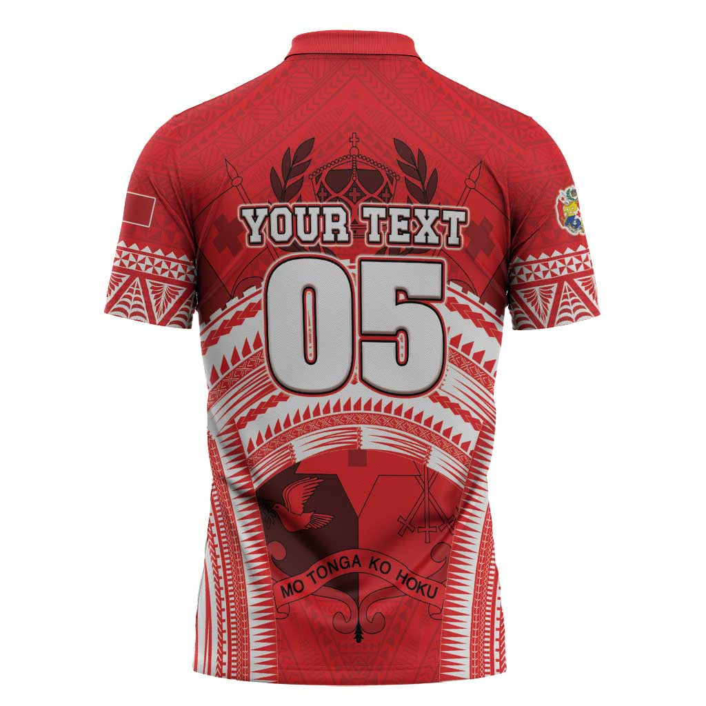 Custom Tonga Rugby Mate Ma'a Zipper Polo Shirt Tongan Pride Unique Style LT05 - Polynesian Pride