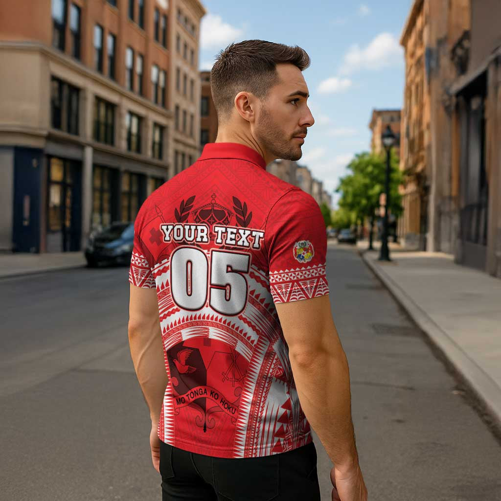 Custom Tonga Rugby Mate Ma'a Zipper Polo Shirt Tongan Pride Unique Style LT05 - Polynesian Pride