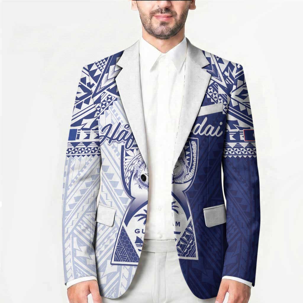 Personalised Northern Mariana Islands And Guam Blazer Latte Stone With Tribal Pattern