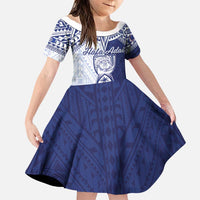 Personalised Northern Mariana Islands And Guam Family Matching Mermaid Dress and Hawaiian Shirt Latte Stone With Tribal Pattern