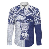 Personalised Northern Mariana Islands And Guam Family Matching Off Shoulder Short Dress and Hawaiian Shirt Latte Stone With Tribal Pattern