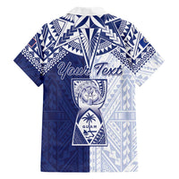 Personalised Northern Mariana Islands And Guam Family Matching Summer Maxi Dress and Hawaiian Shirt Latte Stone With Tribal Pattern
