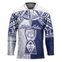 Personalised Northern Mariana Islands And Guam Hockey Jersey Latte Stone With Tribal Pattern