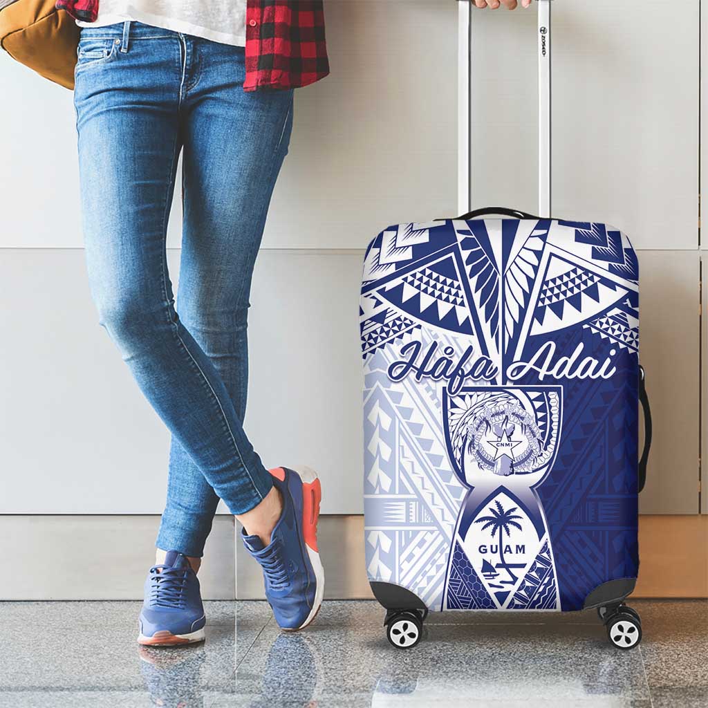 Northern Mariana Islands And Guam Luggage Cover Latte Stone With Tribal Pattern LT05 - Polynesian Pride